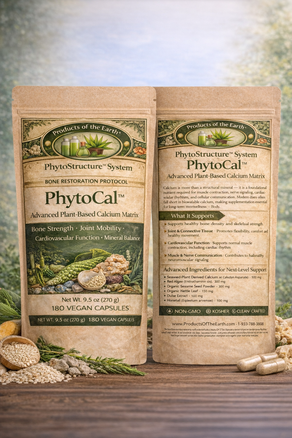 PhytoCal™ –Advanced Plant-Based Calcium Matrix- 180 Capsules