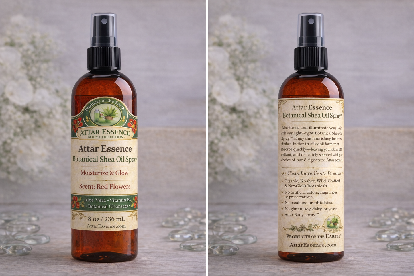Attar Essence Botanical Shea Oil Spray™ - Net 8 fl. oz. (240 mL)
