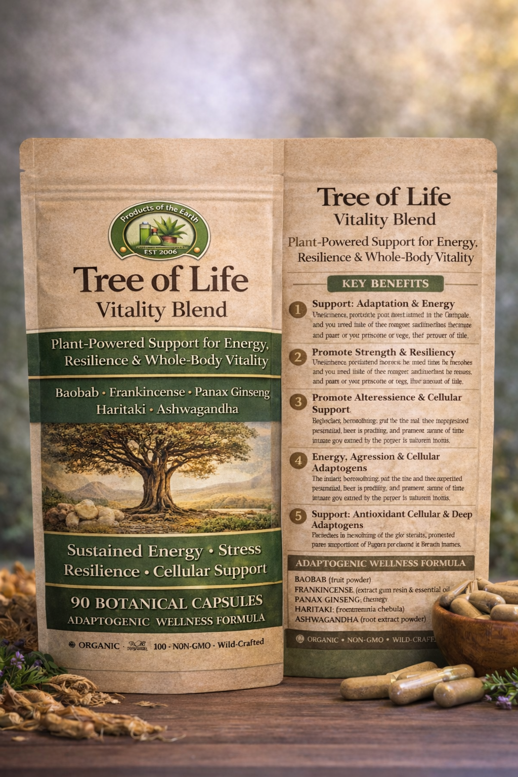 Tree Of Life Vitality Blend - 90 Capsules