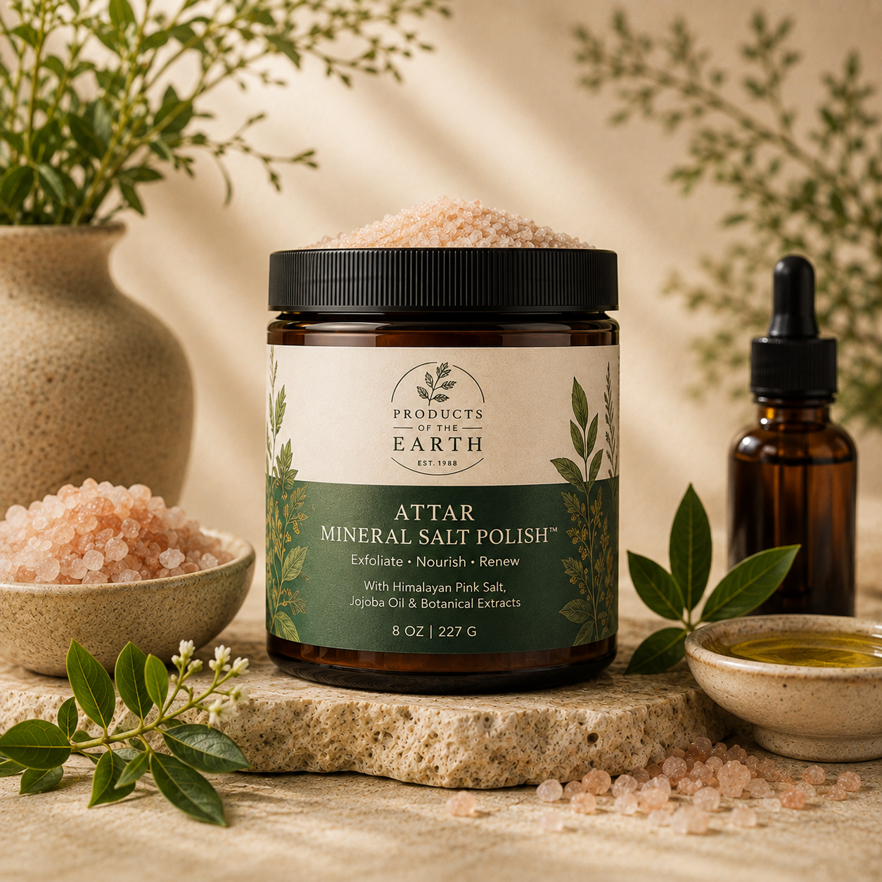 Attar Mineral Salt Polish™ Net Wt 8 oz (226.8 g)