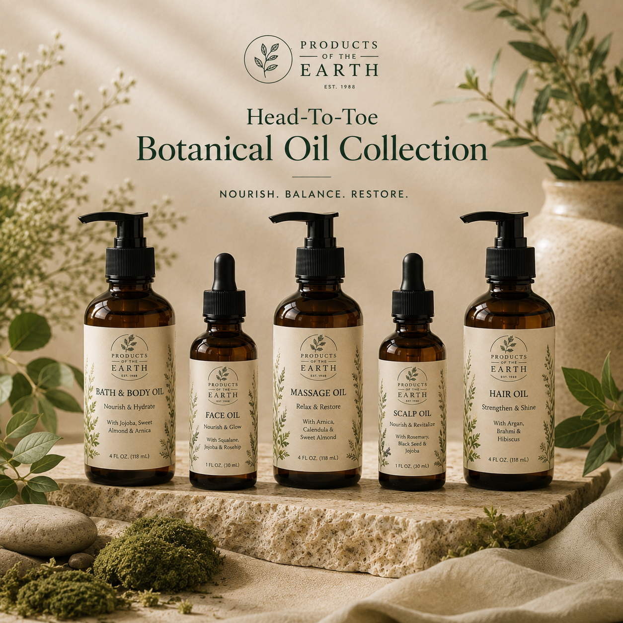 Head-To-Toe Botanical Oil Collection™