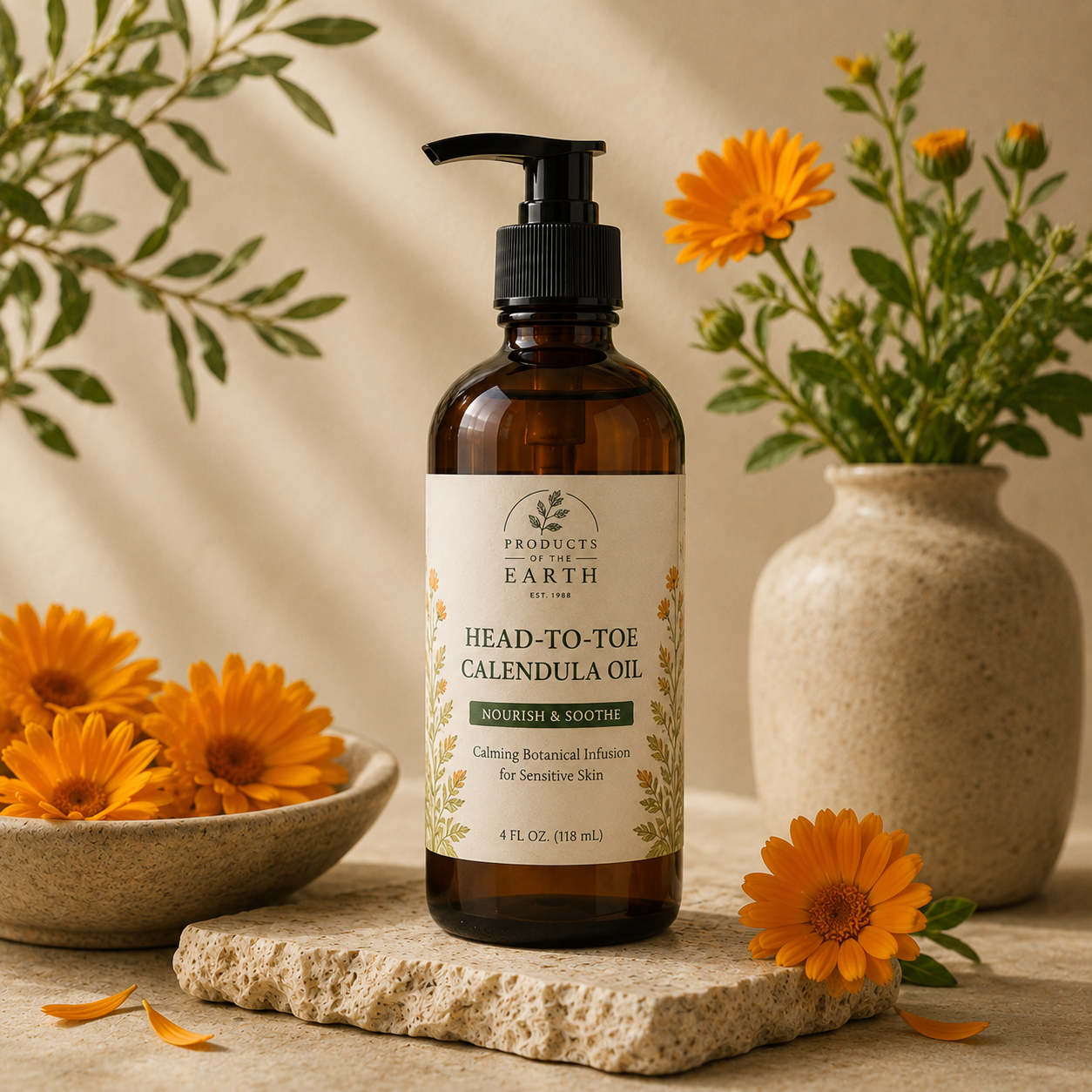 Head-To-Toe Calendula Oil™ - Net 8 fl. oz. (240 mL)