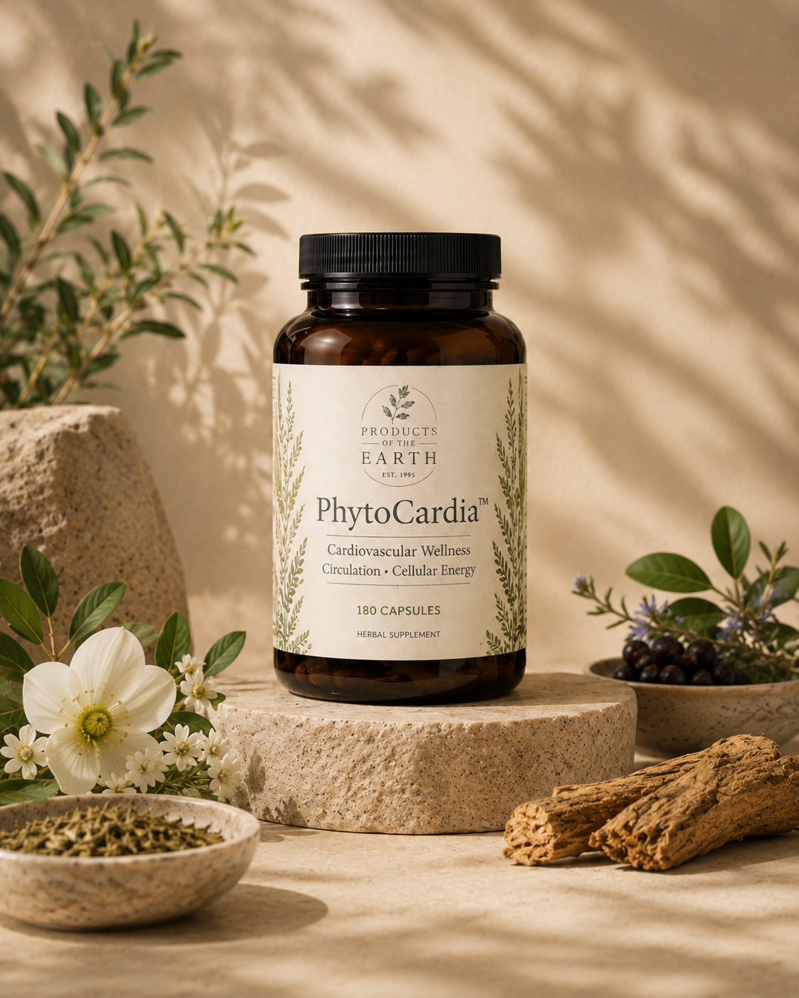 PhytoCardia™ - Cardiovascular Wellness • Circulation • Cellular Energy - 180 Capsules