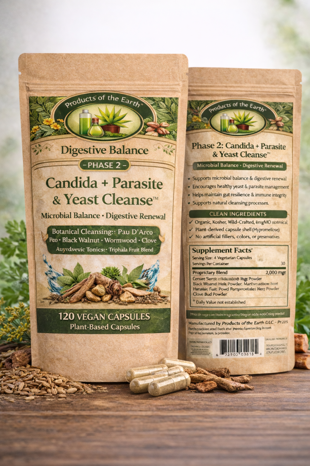 Phase 2: Candida + Parasite & Yeast Cleanse™ - 120 Capsules