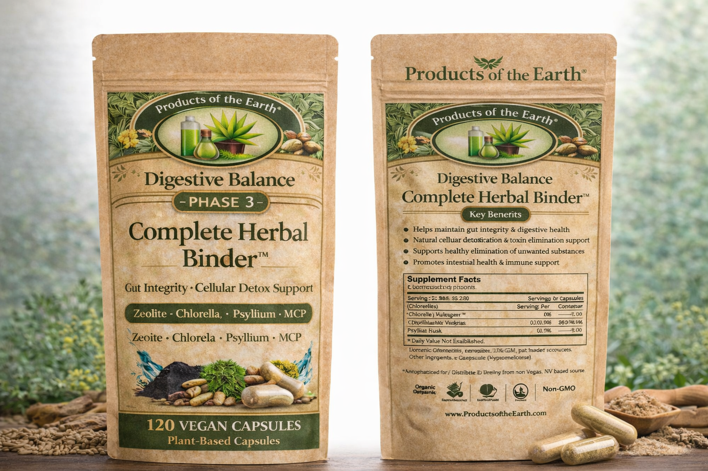 Phase 3: Complete Herbal Binder™ - 120 Capsules