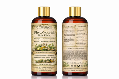 PhytoNourish Hair Elixir™- Bhringraj • Amla • Ashwagandha                                                                                                                    Net 4 fl. oz. (120 mL)