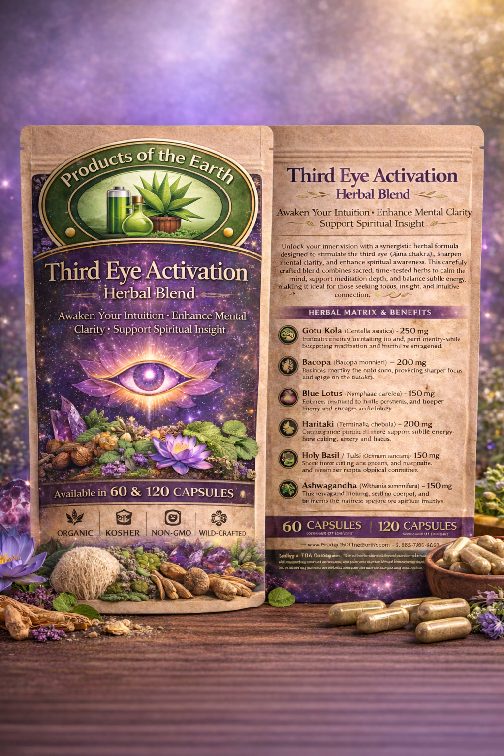 Third Eye Activation Herbal Blend - 60/120 Capsules