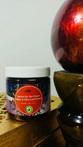 Herbal Dry Skin Cream Neem & Olive Leaf Extract                                                                       Net Wt. 120g (4 oz.)