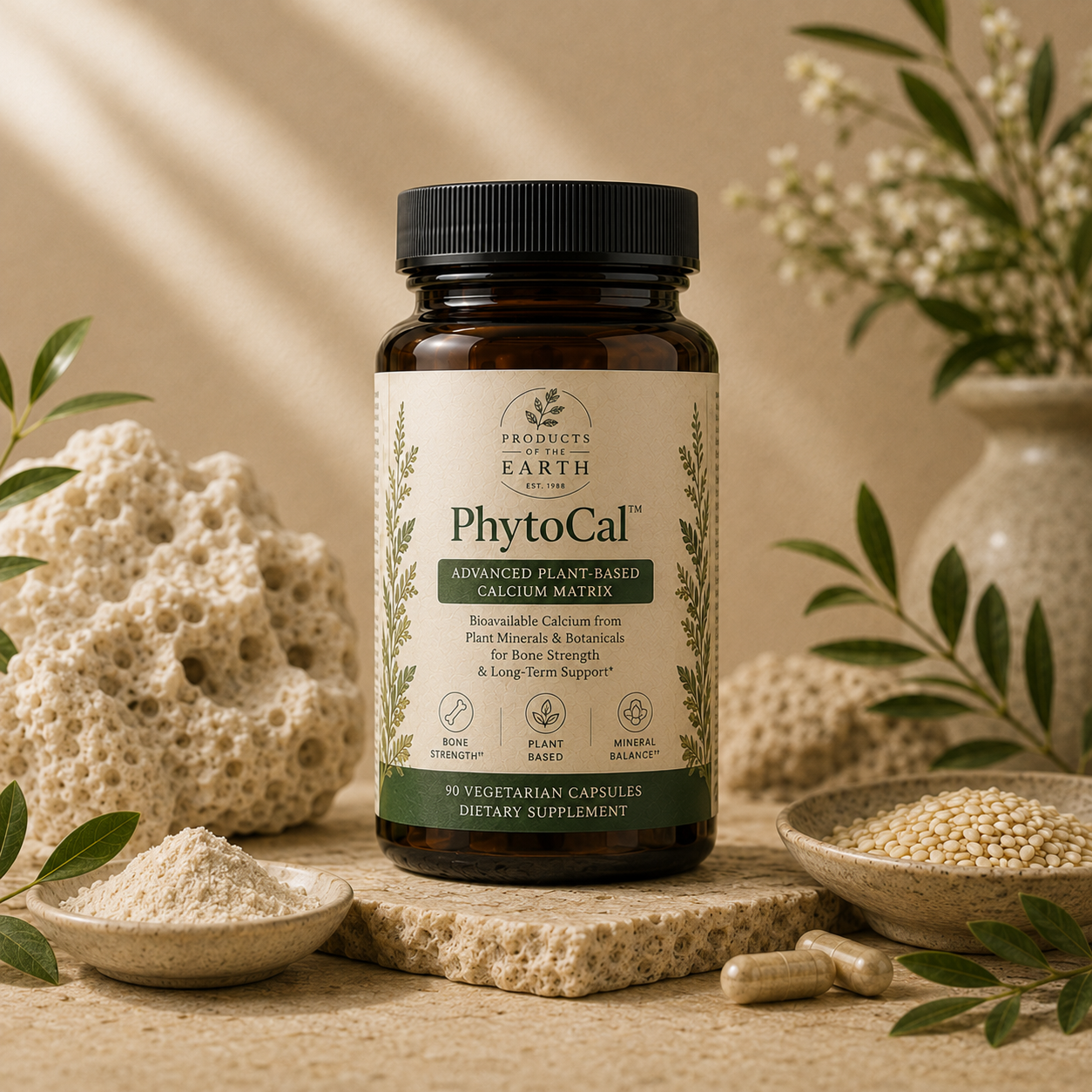 PhytoCal™ –Advanced Plant-Based Calcium Matrix- 180 Capsules