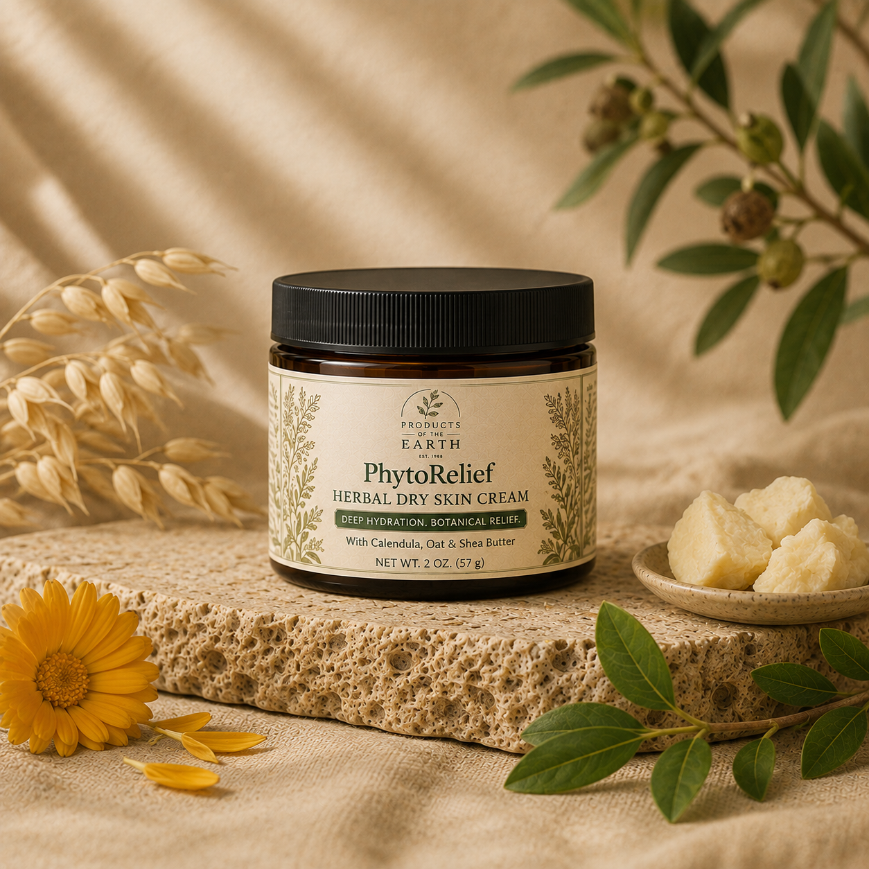 PhytoRelief™ Herbal Dry Skin Cream                                                                      Net Wt. 120g (4 oz.)