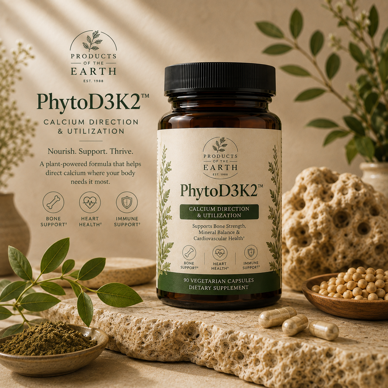 PhytoD3K2™ — Calcium Direction & Utilization - 180 Capsules