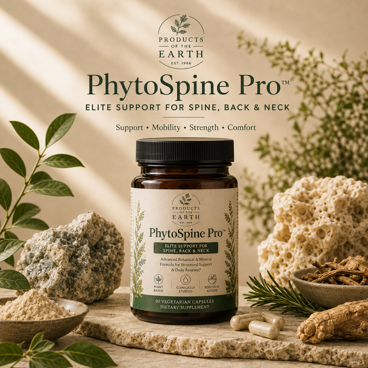 PhytoSpine Pro™- Elite Support for Spine, Back & Neck - 120 Capsules