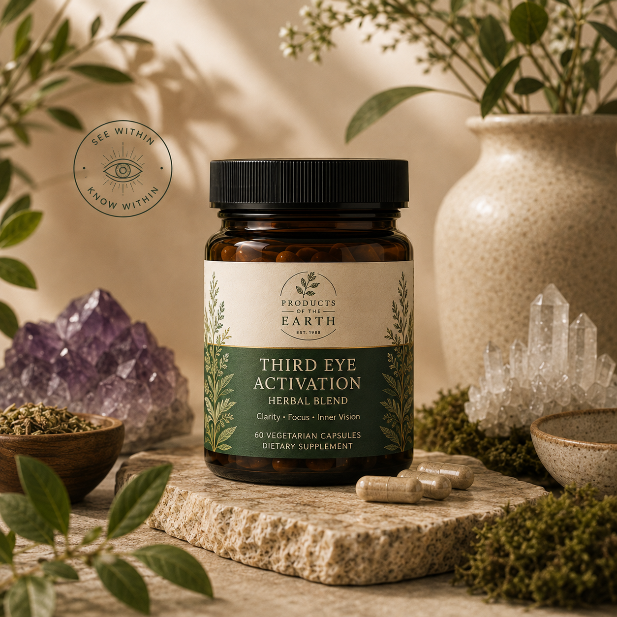 Third Eye Activation Herbal Blend - 60/120 Capsules